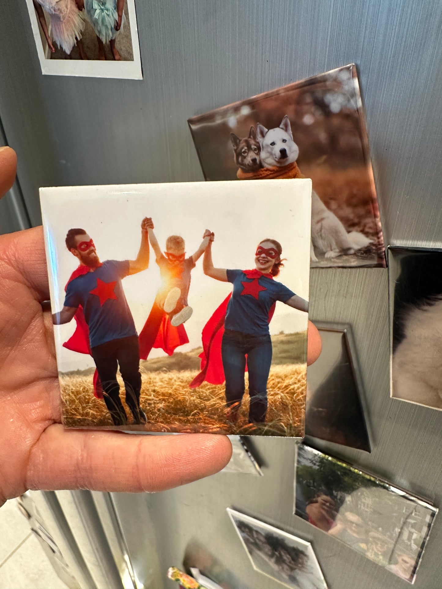 Family Photo Magnets | Personalised Fridge Magnet | Family Photo Gift | UK Made keepsake