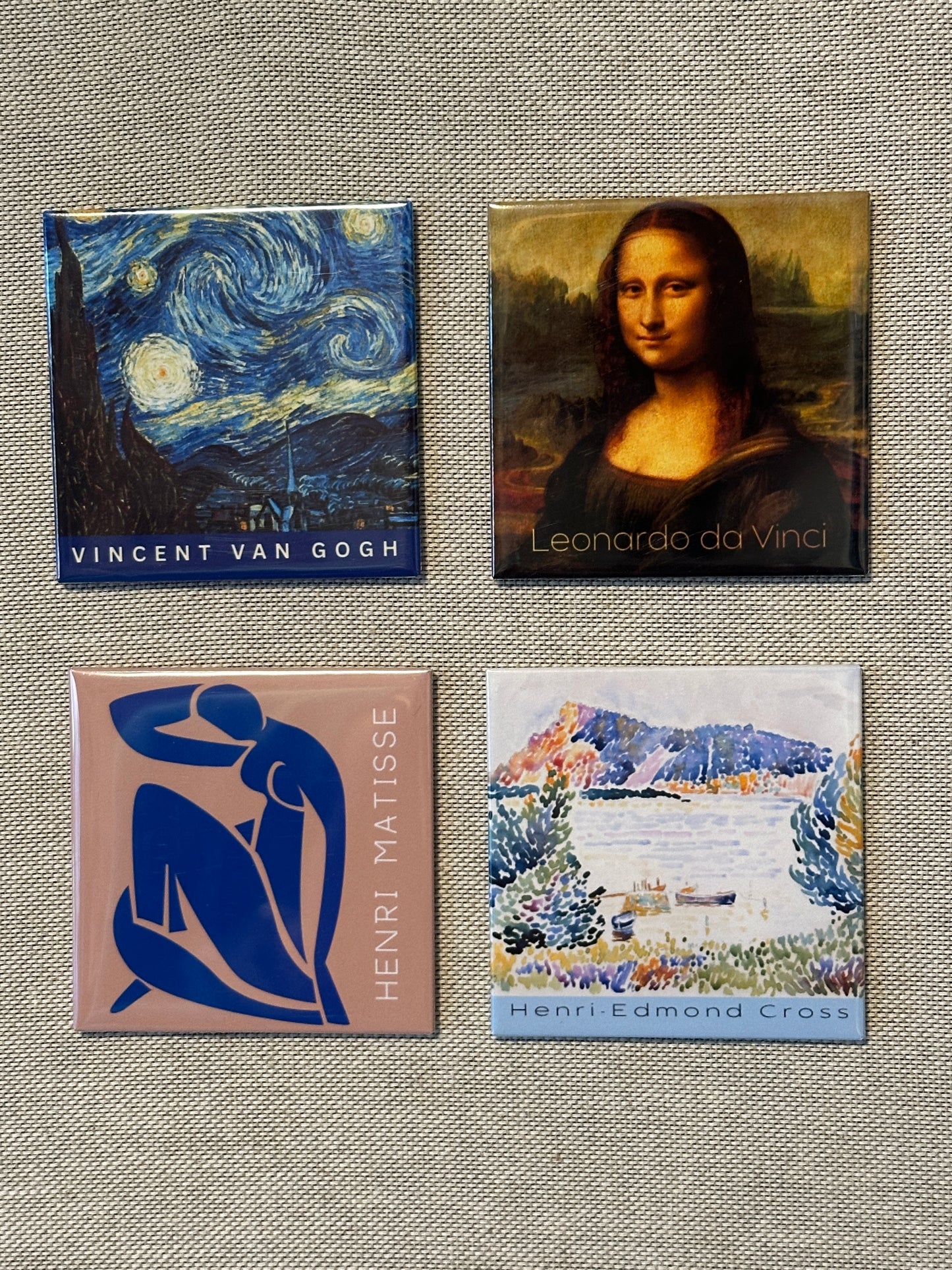 Fine Art Fridge Magnets - "a tiny gallery for your fridge" | Van Gogh Monet Hokusai Magnet Set | Gallery Wall Gift | Art Lover Gift UK
