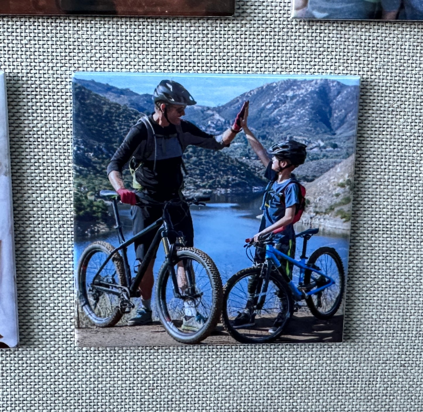 Photo Magnet Set | 6, 9 or 12 Personalised Photo Fridge Magnets | Magnetic Collage Photo Display | UK Made Keepsake