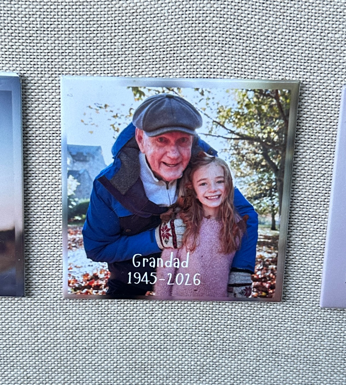 Memorial Photo Magnet | In Loving Memory Keepsake | Remembrance Gift | Loss of Loved One or Pet  | UK made