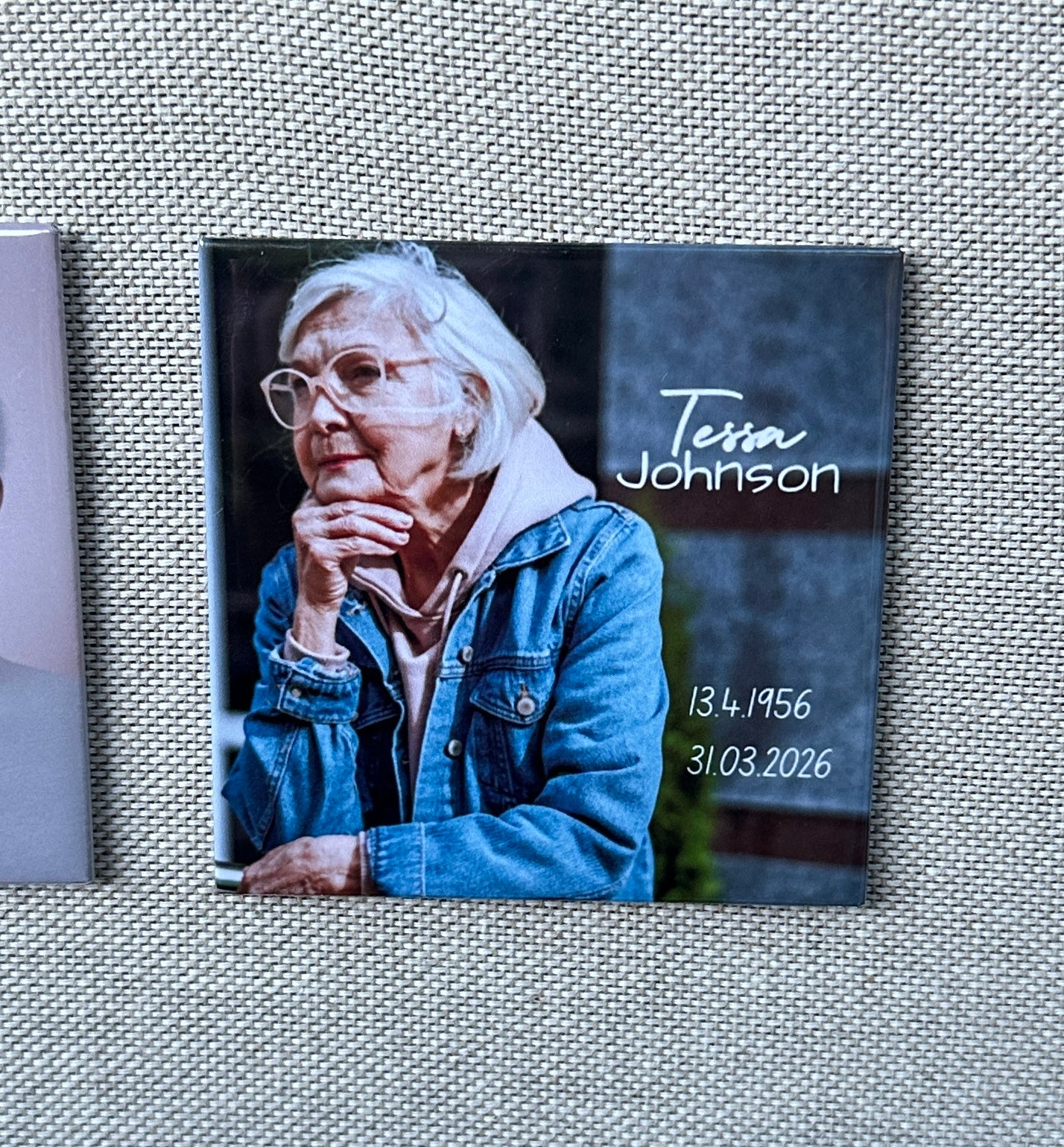 Memorial Photo Magnet | In Loving Memory Keepsake | Remembrance Gift | Loss of Loved One or Pet  | UK made