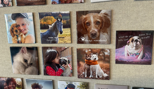 Custom Square Photo Magnets | Personalised Fridge Magnet | UK Made Gift