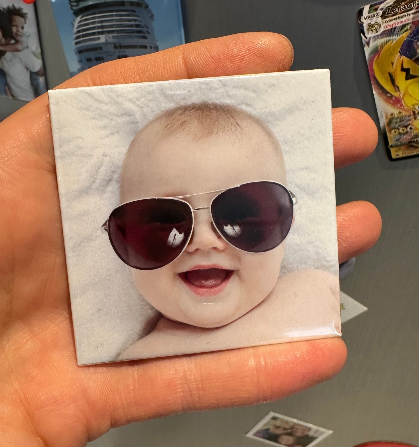 New Baby Photo Magnets | Baby's First Year Keepsake Set | New Parent / Grandparent Gift | UK Made Keepsake