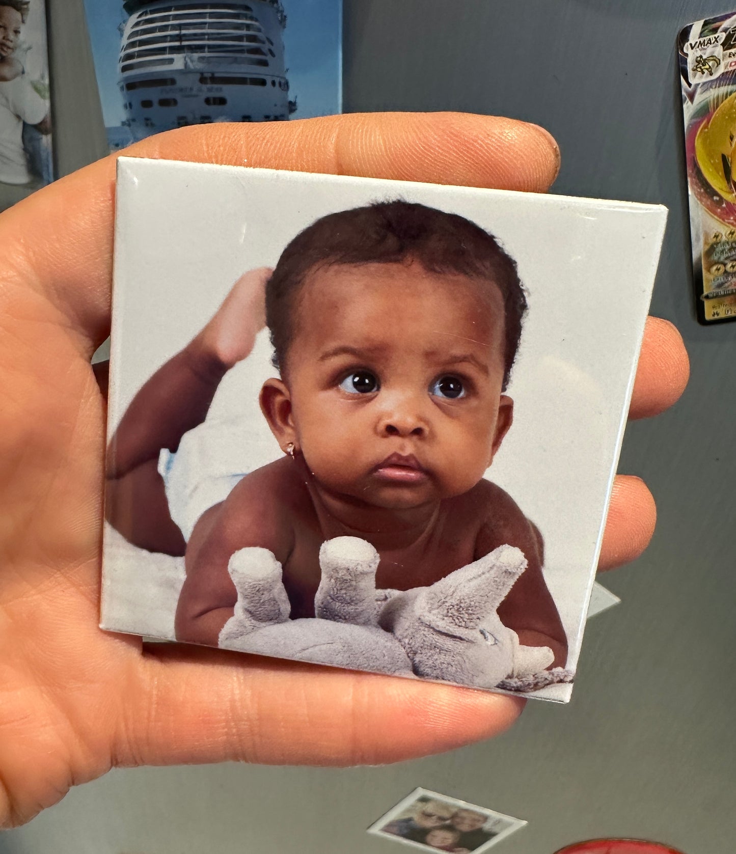 New Baby Photo Magnets | Baby's First Year Keepsake Set | New Parent / Grandparent Gift | UK Made Keepsake