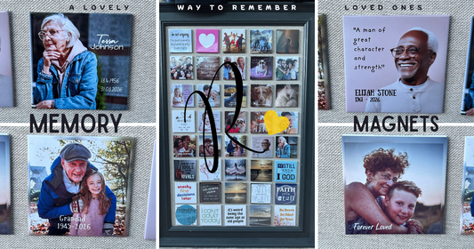 Memorial Photo Magnet | In Loving Memory Keepsake | Remembrance Gift | Loss of Loved One or Pet | Personalised Photo Magnet UK