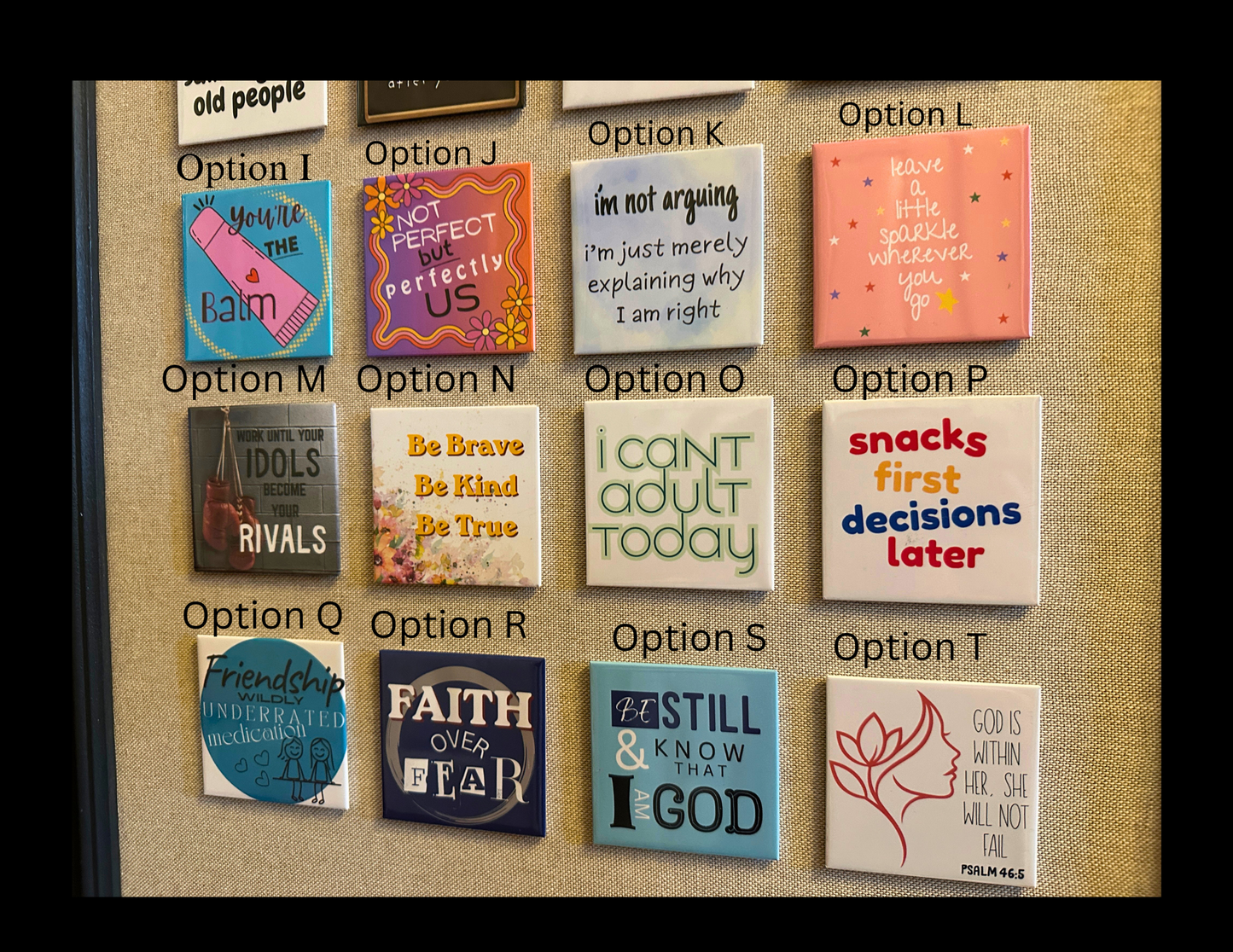 Funny Fridge Magnets | Humorous Quote Magnet Set | Novelty Kitchen Magnets | Stocking filler/Secret Santa Gift UK