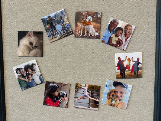 Custom Square Photo Magnets | Personalised Fridge Magnet | UK Made Gift